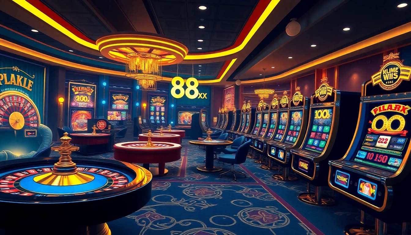 Exciting online casino interface showcasing the vibrant 88xx gaming experience.