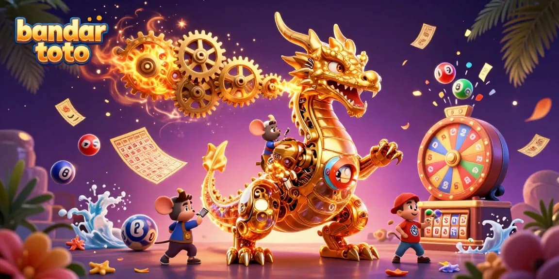 Engage with bandar toto's thrilling world of lottery and prizes, featuring dynamic elements and action-packed scenes.