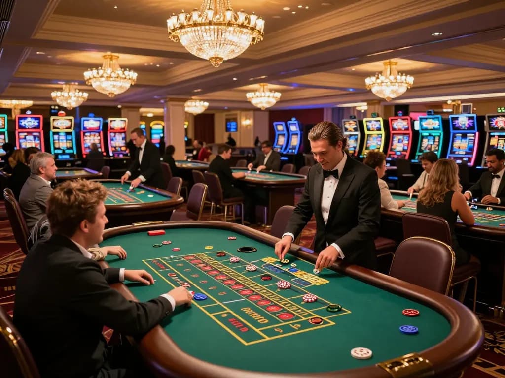 Players engaging in dynamic roulette gameplay at an upscale casino, capturing the essence of gambling excitement and strategy for lmhistory