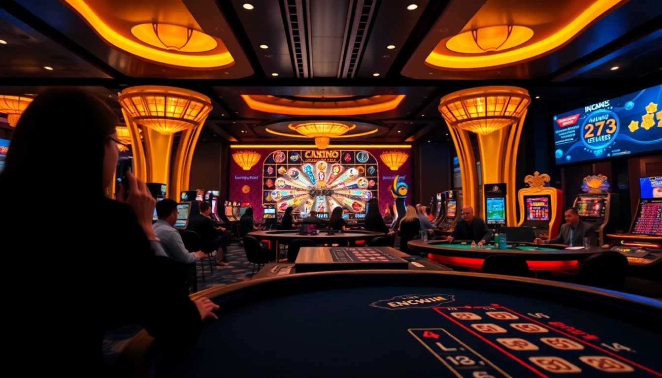 Engaged players exploring the luxurious 23win online casino interface with vibrant games.