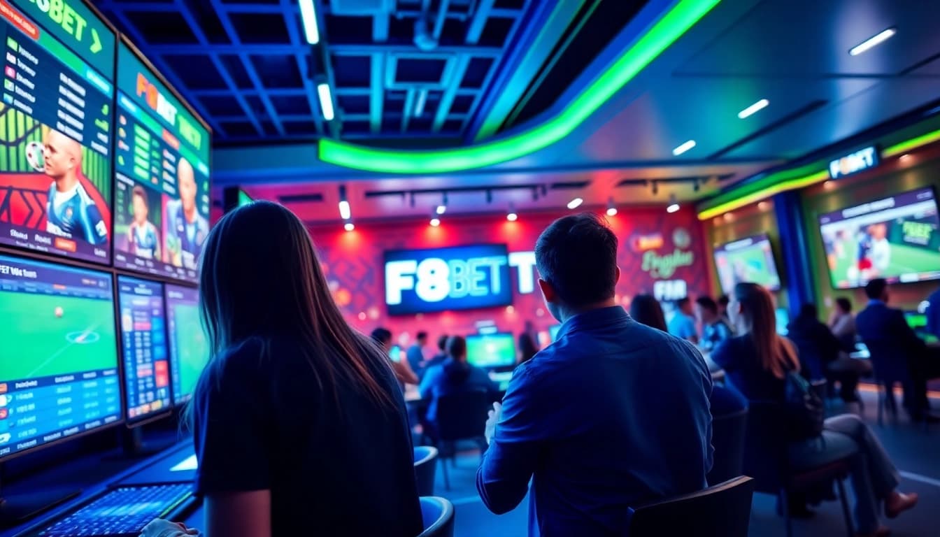 Experience the thrill of F8BET's online gaming platform with engaging visuals.