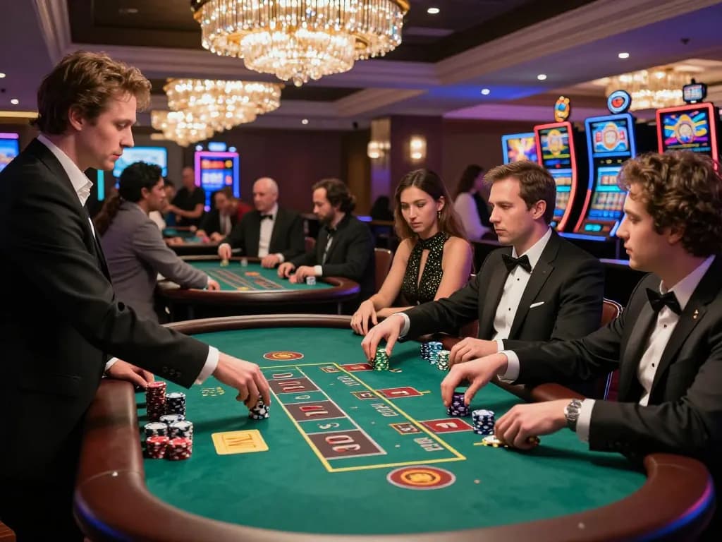 Experience thrilling gameplay at Upintogel live casino with professional dealers and vibrant atmosphere.