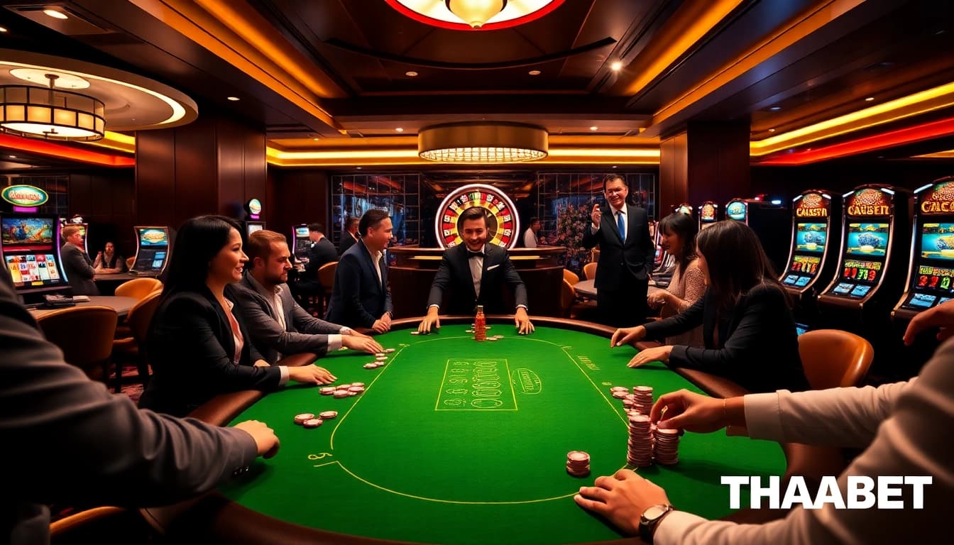 Engage with thrilling gameplay at https://thabethome.com/ featuring poker tables and exciting casino elements.