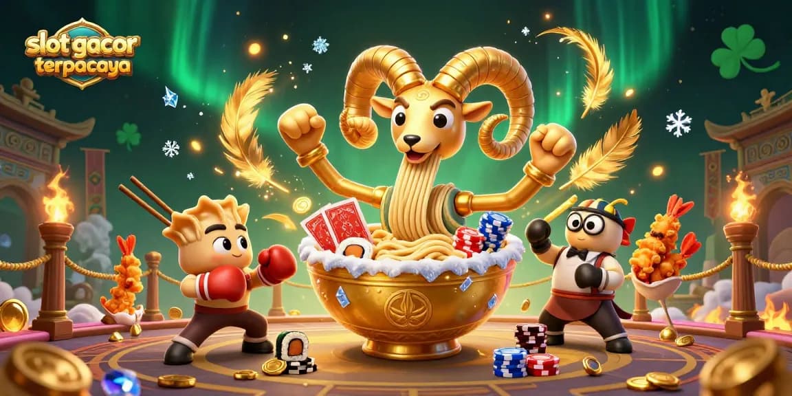 Experience the excitement of slot gacor terpercaya with vibrant characters and casino elements.