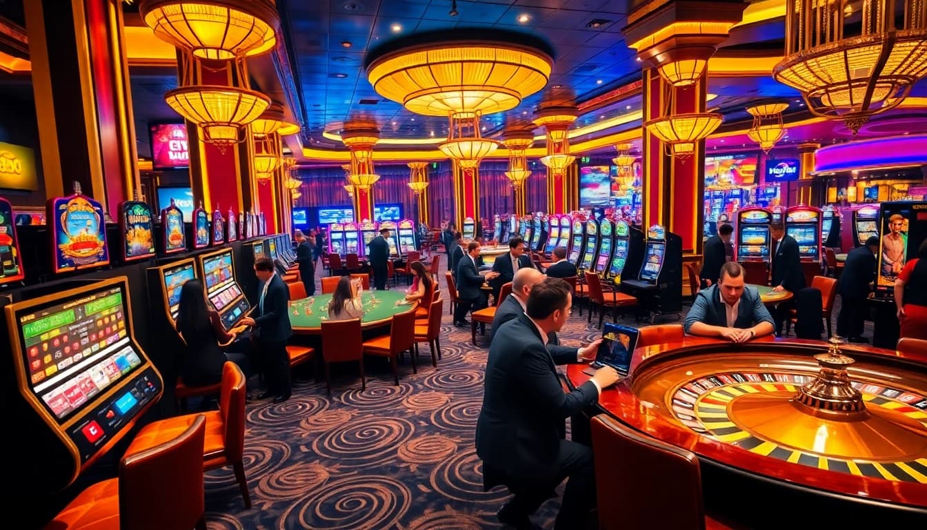Experience the excitement of new88 with players at luxury casino tables.