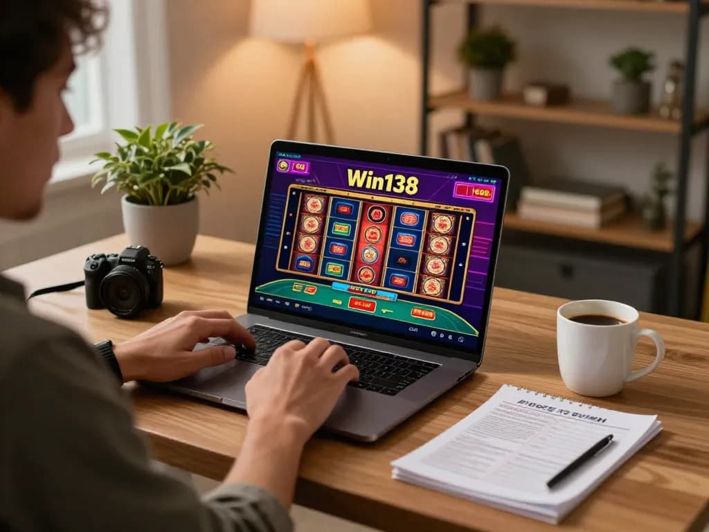 Engaging online gameplay session on Win138 with a player immersed in strategy and excitement.