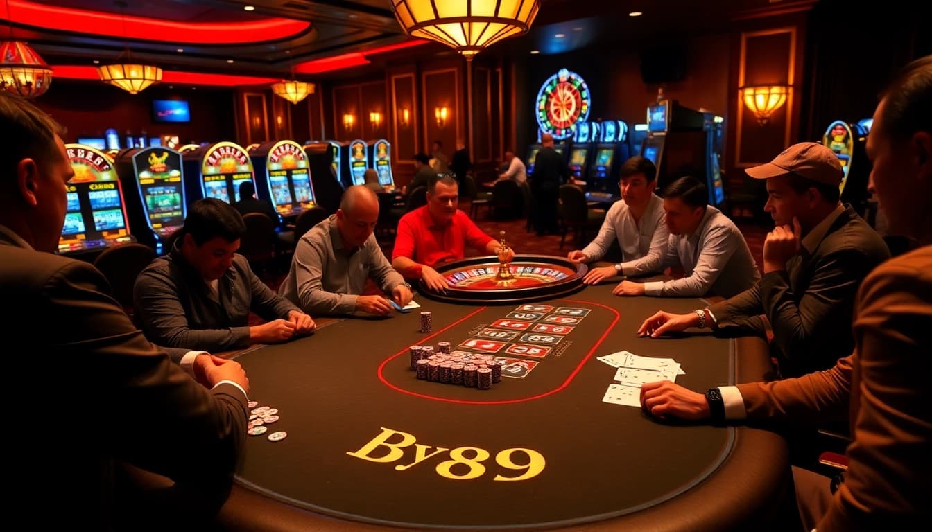 Experience the thrill of high-stakes poker at Bay 789's vibrant casino scene.