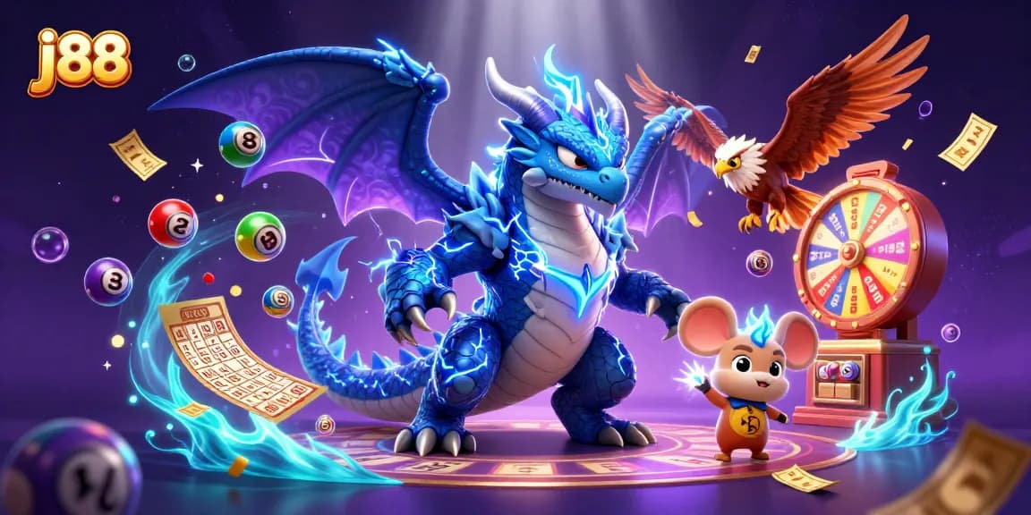 j88 enhances your gaming experience with electrifying visuals and dynamic lottery elements.