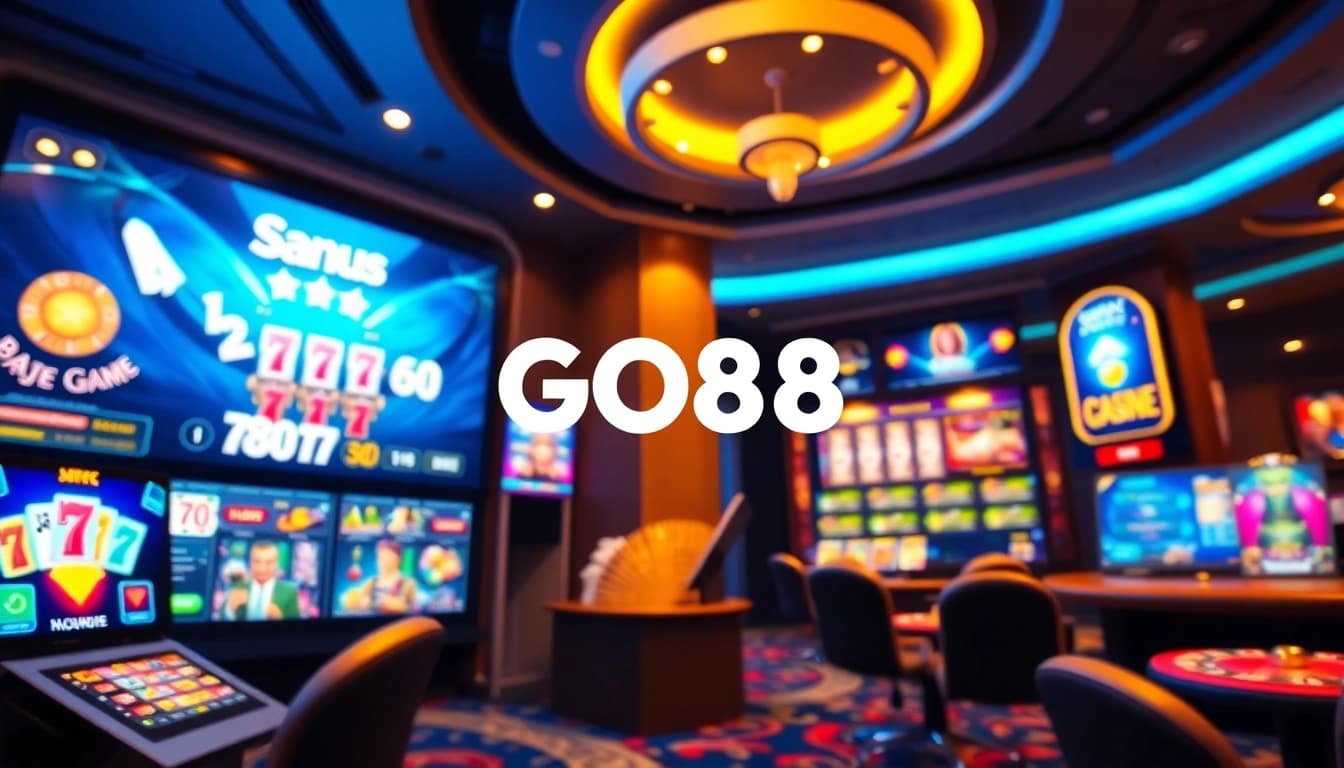 Experience the exciting world of GO88, featuring top online gaming options and a vibrant digital interface.