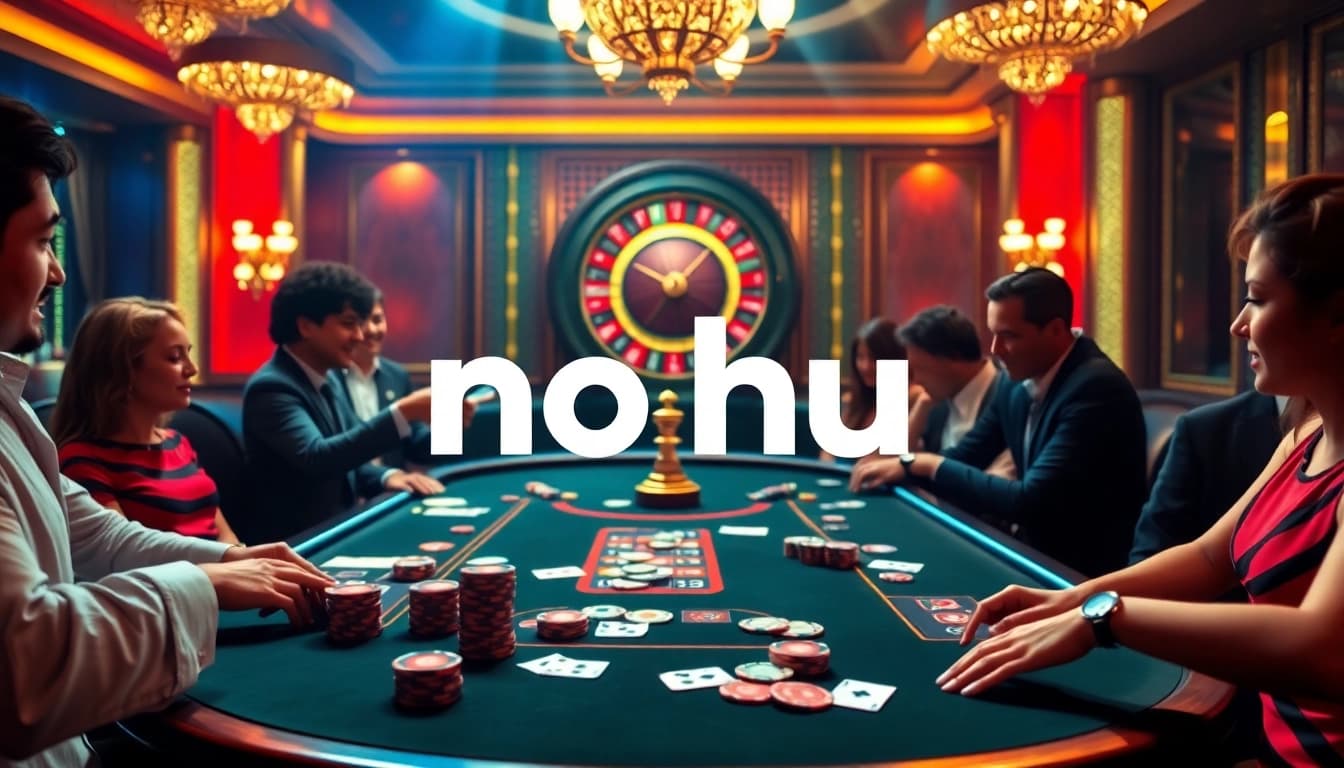 Experience the excitement of gambling at a sleek casino table featuring nohu-themed betting elements.