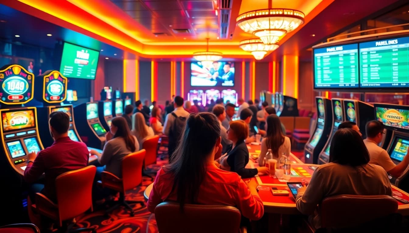 Players enjoying their gaming experience at 33win's online casino, highlighting excitement and luxury.