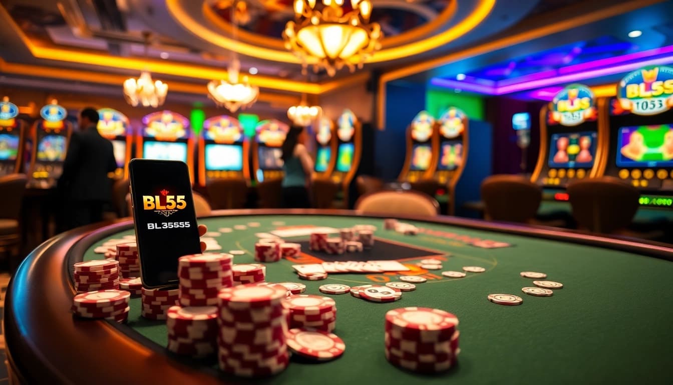Experience the thrill of winning at BL555 with engaging table games and vibrant slots.