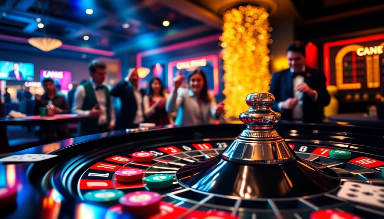 Experience the thrill of the best online casino with an engaging roulette table and vibrant gameplay.