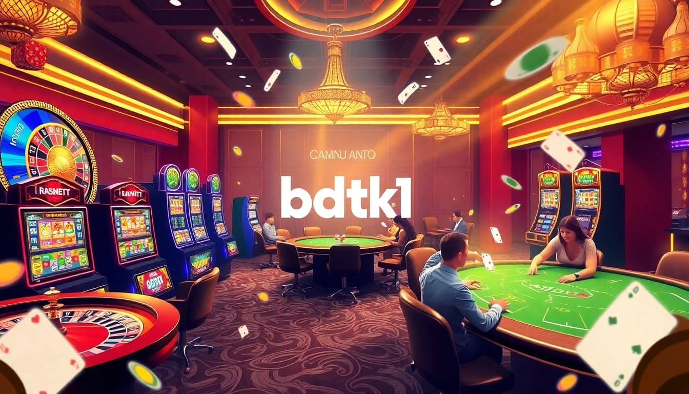 Players engaging with the bdtk1 app while enjoying thrilling casino games.