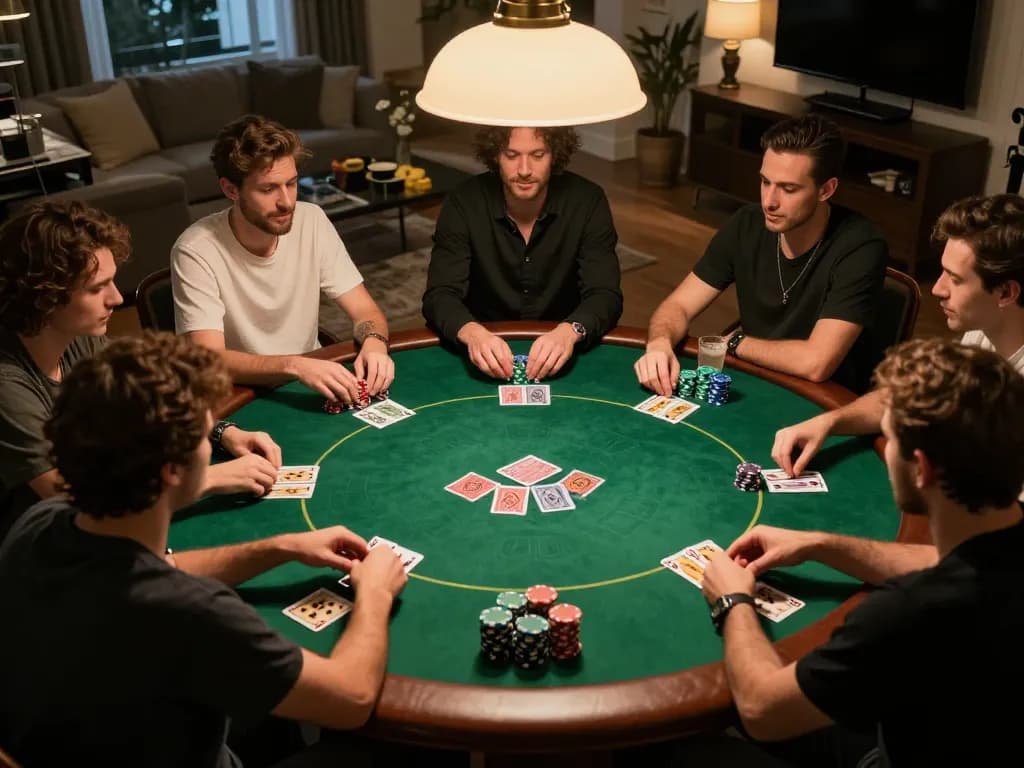 Play a winning hand at amigogrillandco with friends during a lively poker night.