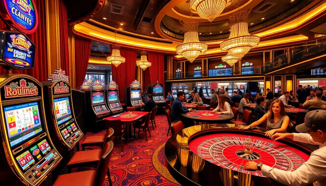 Players enjoying the thrill of gambling at https://thabet1.net/ with vibrant casino games and dynamic betting action.