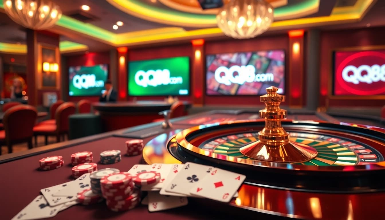 Experience premium gambling at qq88 com with a vibrant, high-stakes casino setup.