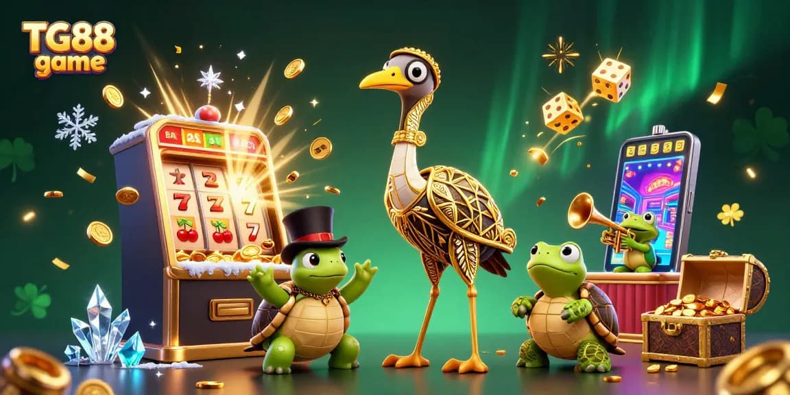 Experience TG88 game with vibrant casino visuals featuring engaging characters and exciting game elements.