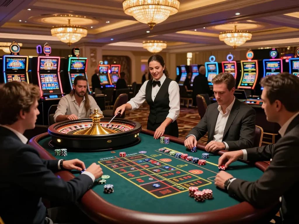 Experience live gaming action at https://c168marketing.com/ with players betting on an exciting roulette table.