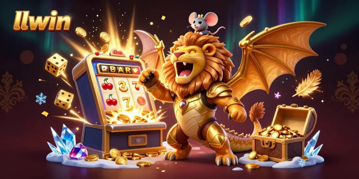 Experience thrilling jackpots at llwin with a dynamic 3D chimera and vibrant casino elements.