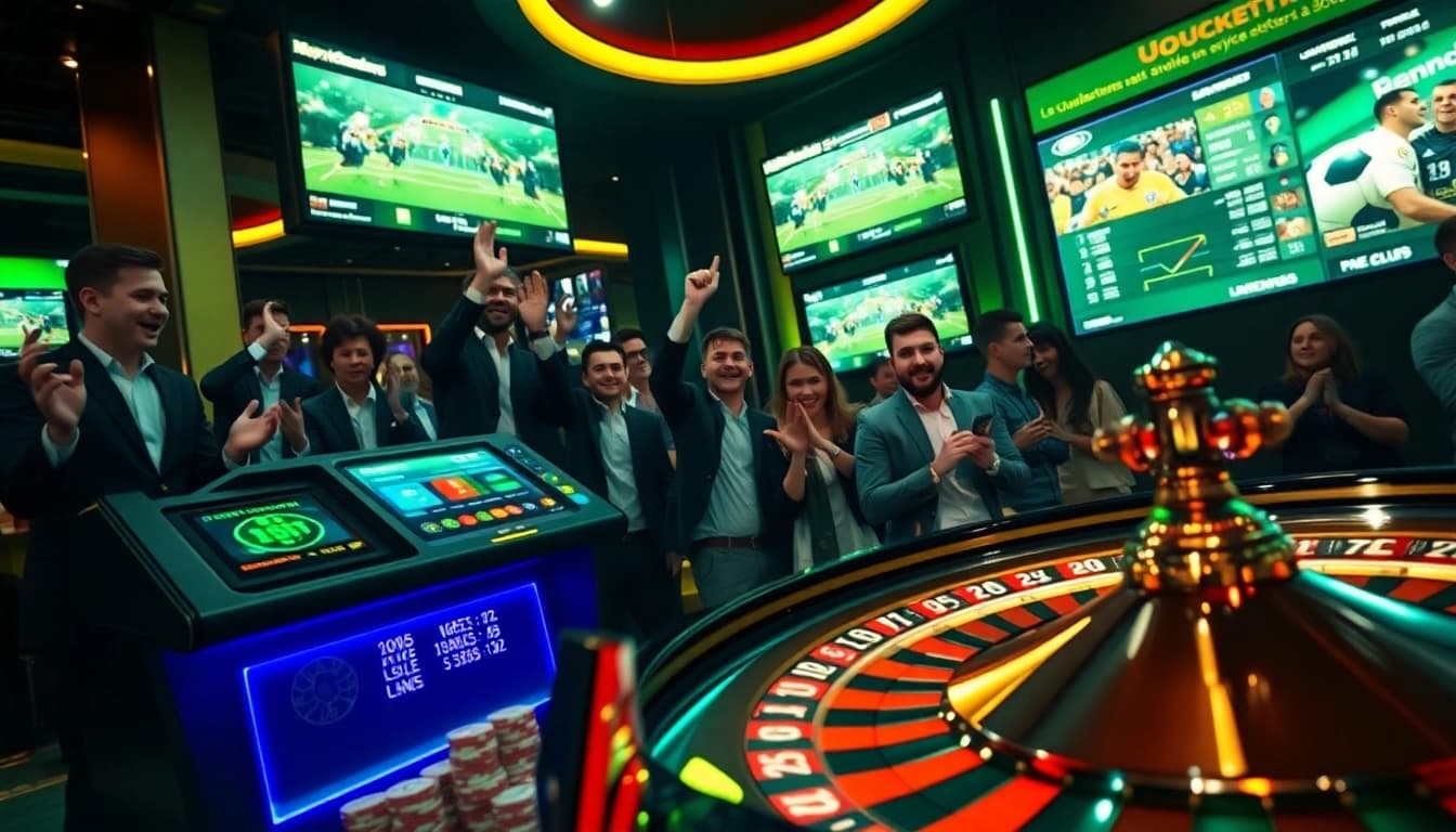 Bet on football at an exciting betting environment featuring live odds displays.