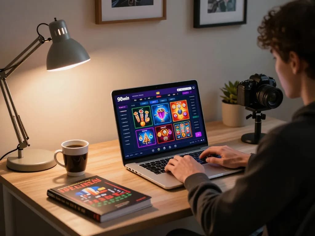 Engaged player enjoying exciting online games at 98win, showcasing strategy and entertainment.