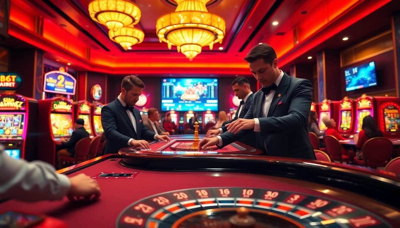 Experience exciting gameplay at the shbet casino table with vibrant cards and professional dealers.