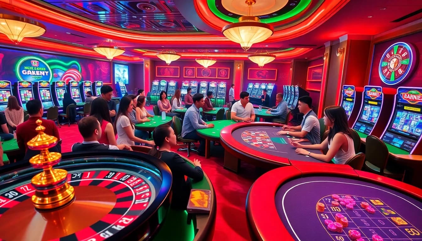 Experience the excitement of online gaming at https://kjc.ad/ with vibrant casino tables and immersive environments.