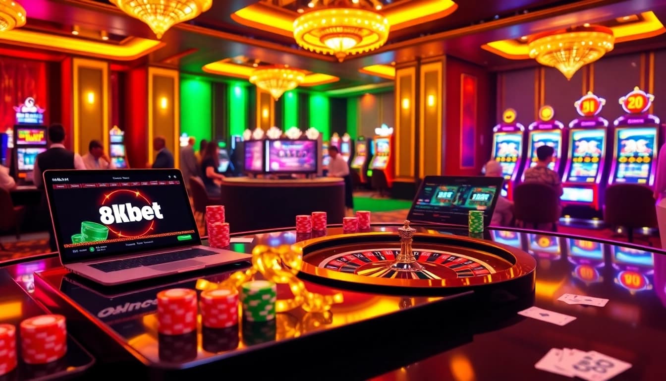 Experience the thrill of winning at 8kbet casino with dynamic gameplay and luxurious surroundings.
