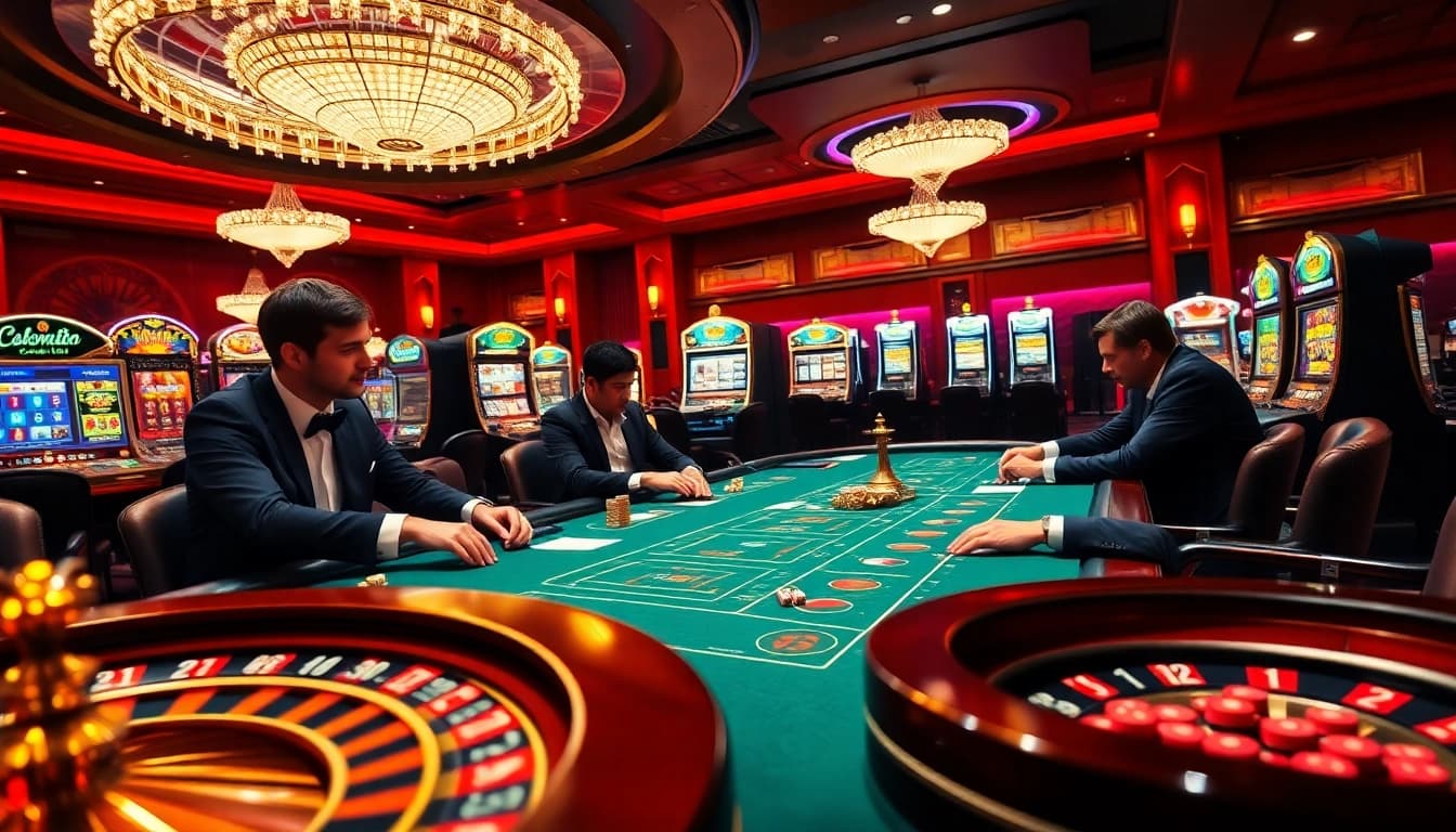 Kuwin offers an exciting casino experience with vibrant poker players and luxurious games.