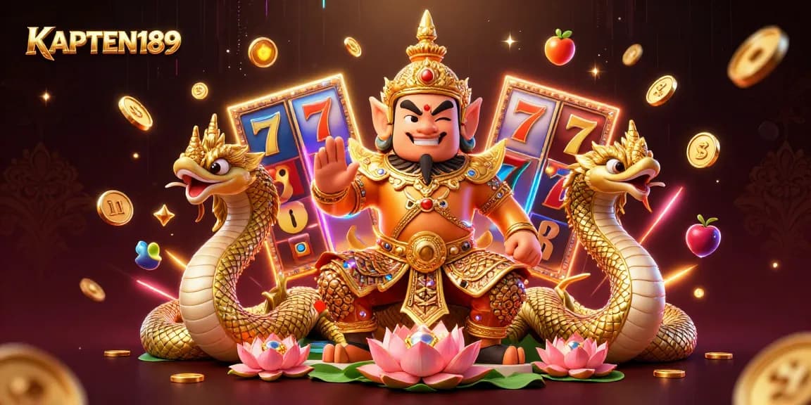 KAPTEN189 memberikan pengalaman slot online menarik dengan jackpot dan simbol berwarna-warni.
