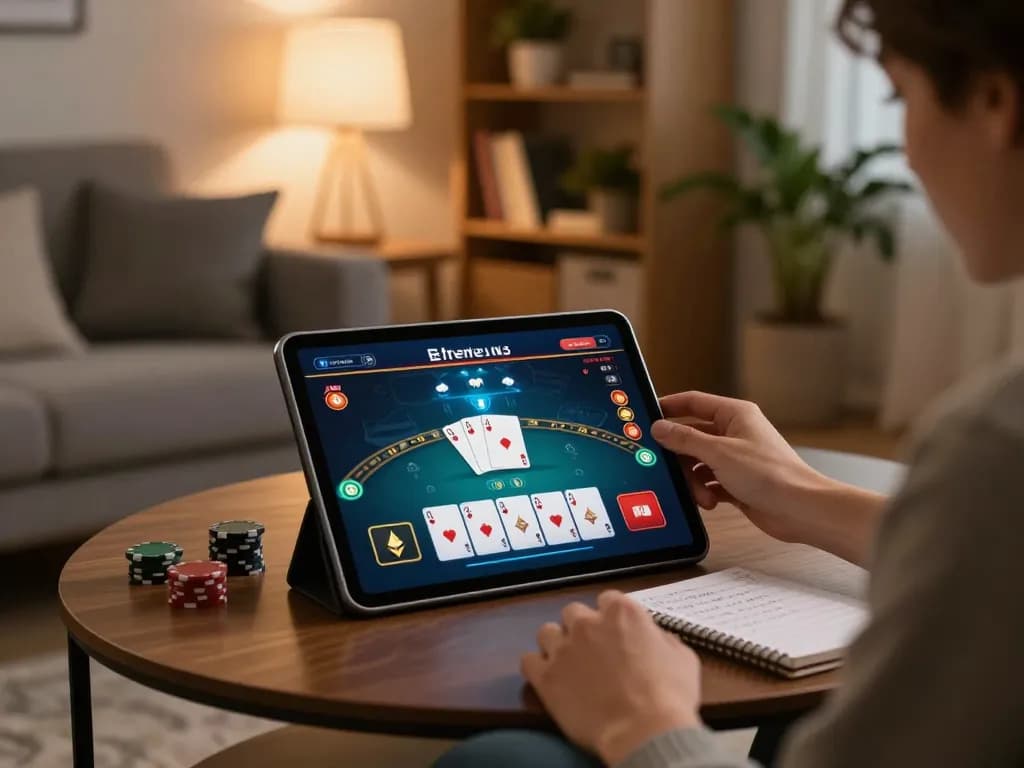 Play with Ethereum in a cozy home setting while enjoying online casino games.