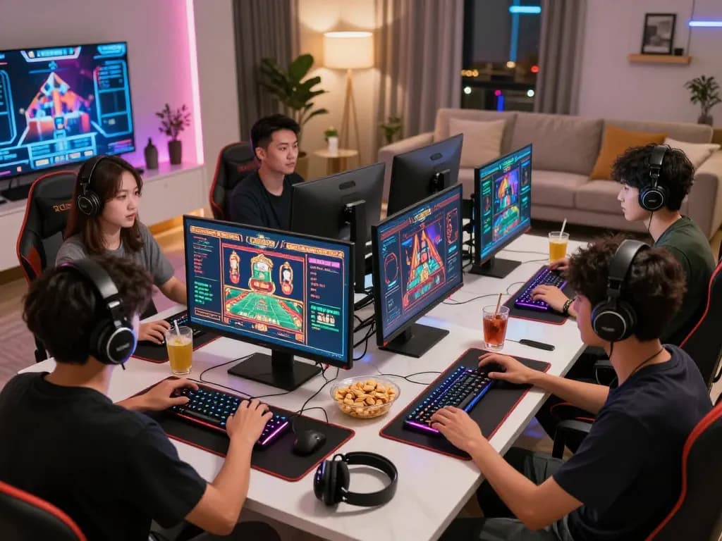 Exciting gaming scene showcasing BJ888 casino games with enthusiasts engaging in live betting.