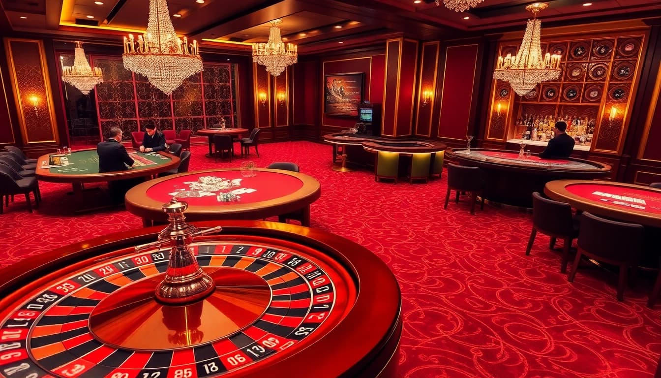 SODO CASINO showcases exhilarating gambling with players at roulette and blackjack tables.