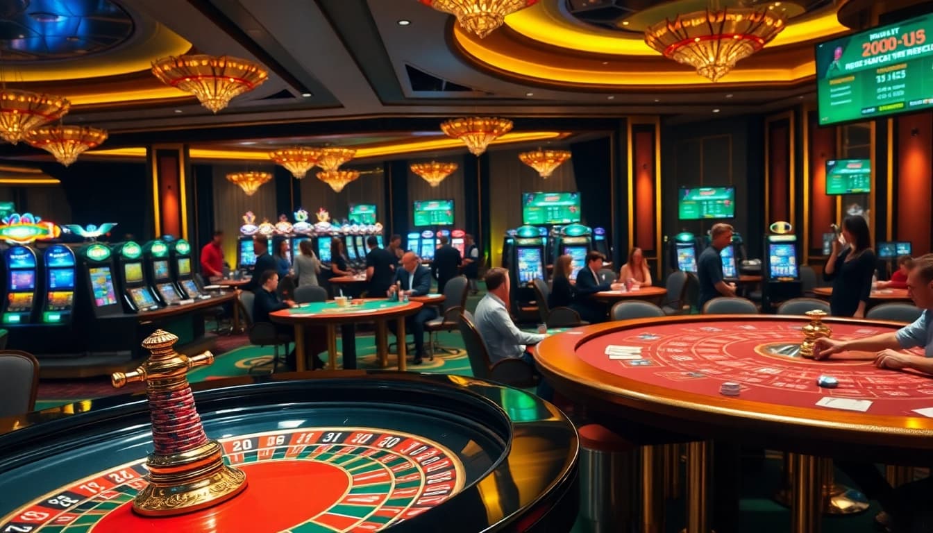Engaging scene of Judi Bola action, showcasing exciting betting at a high-stake casino.