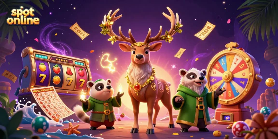 Experience thrilling slot online gameplay with dynamic characters and vibrant casino elements.