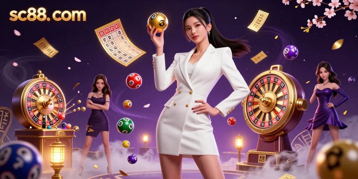 Experience thrilling games at sc88. com with vibrant colorful elements and luxury digital casino ambiance.