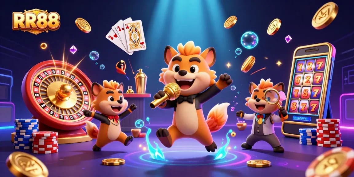 Experience dynamic gameplay at RR88 casino with vibrant characters and exciting games.
