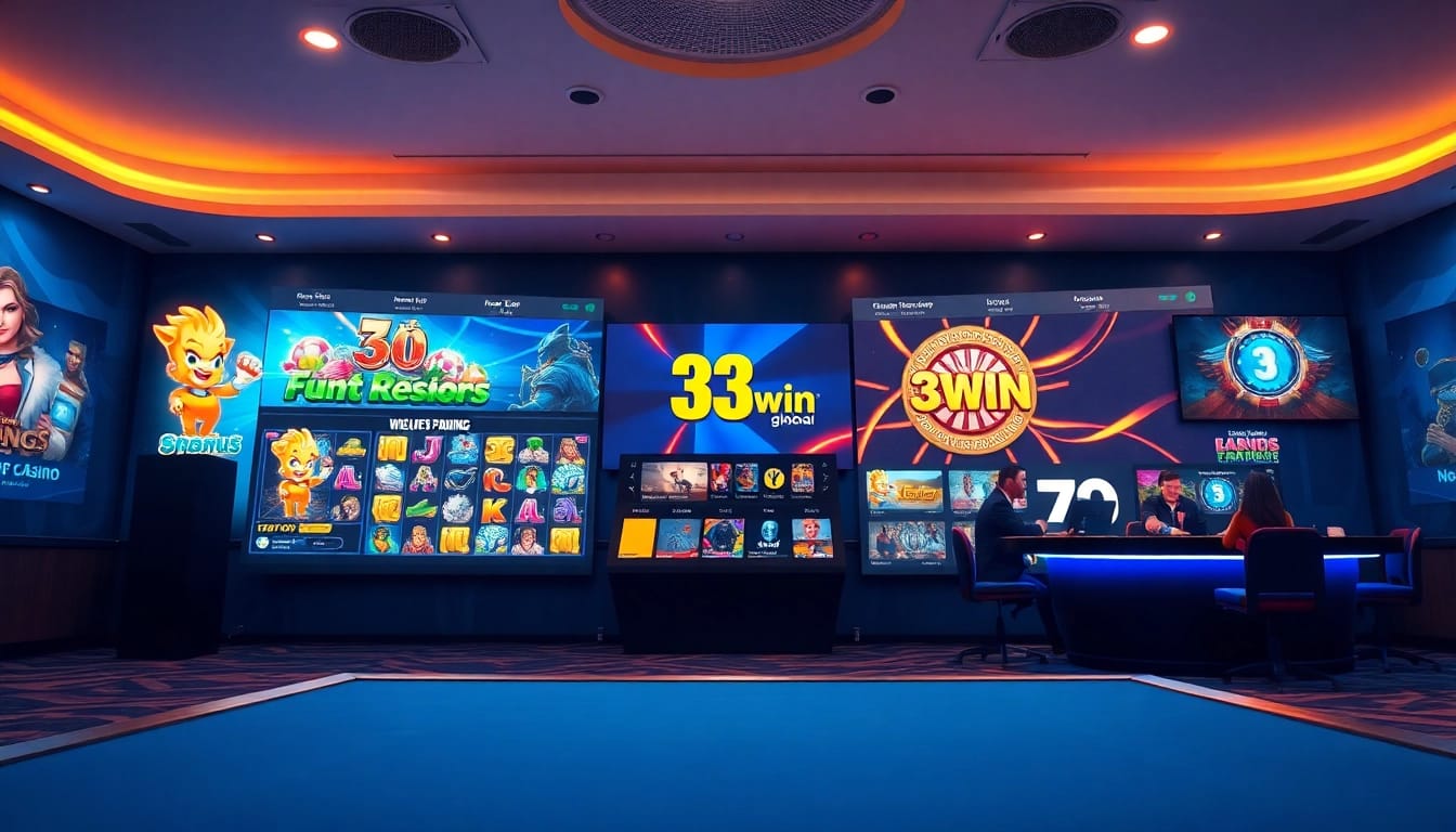 Engaging online gaming scene featuring diverse game options at https://33win.global/.