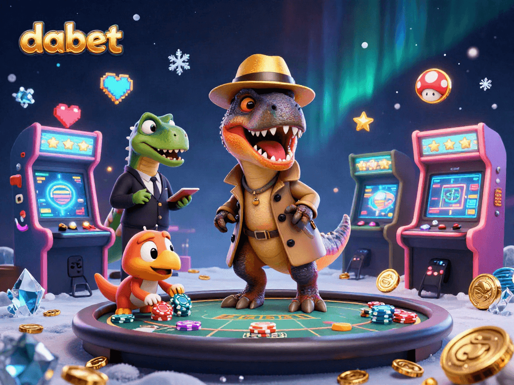 Trải nghiệm chơi game tại dabet với velociraptor và stegosaurus tại bàn blackjack.
