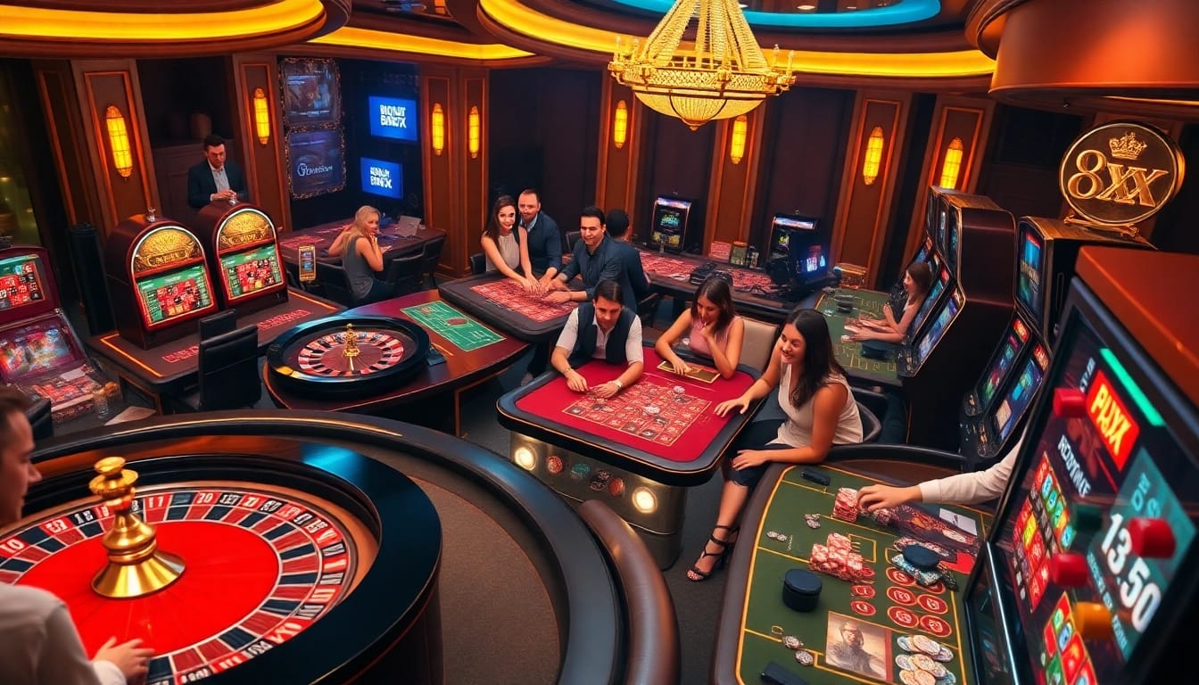 Winning players engaging with the app 8xx on a vibrant online casino platform.