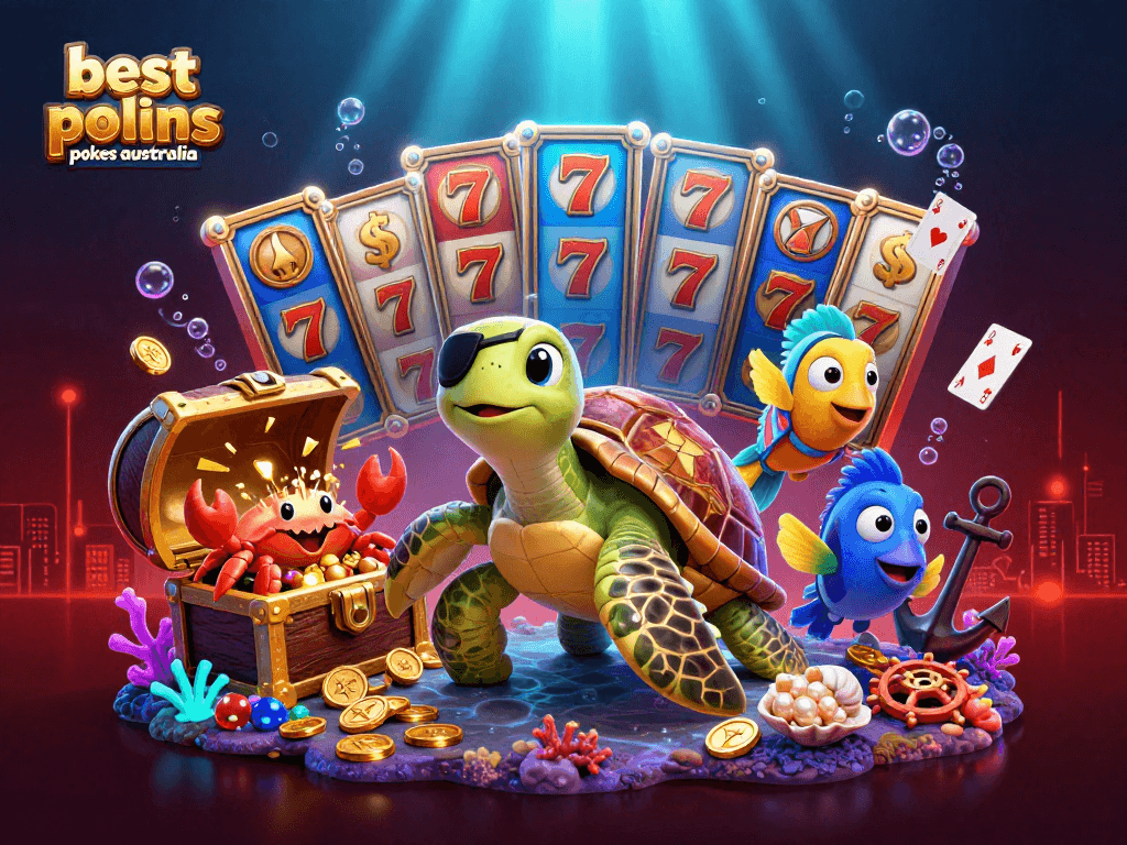 Play the best online pokies Australia for exciting wins amidst vibrant characters and colorful elements.