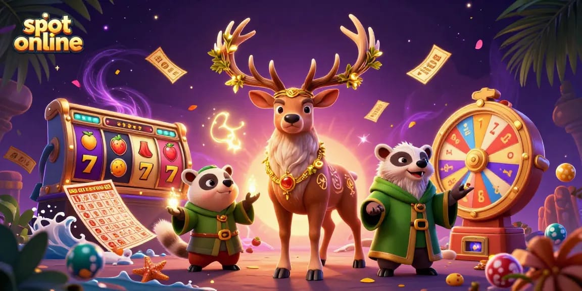 Experience thrilling slot online gameplay with dynamic characters and vibrant casino elements.