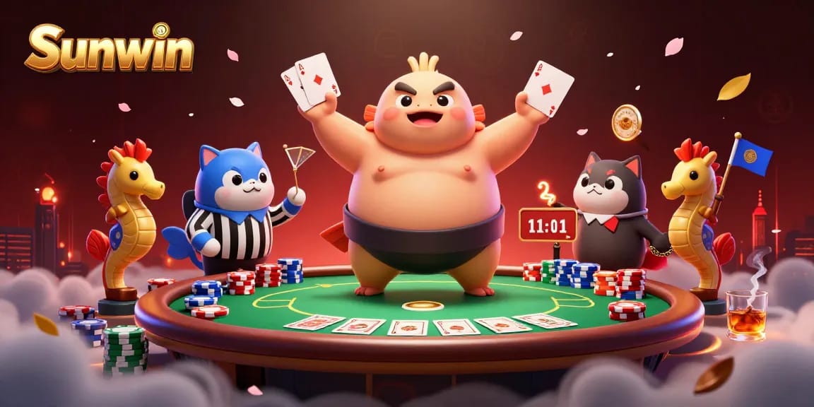 Experience thrilling action at Sunwin with a vibrant clash of characters and casino elements.