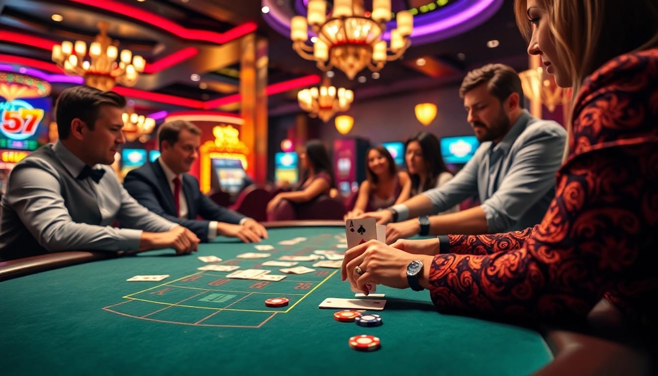 Enjoy thrilling moments of y3娛樂 at a professional casino blackjack table.