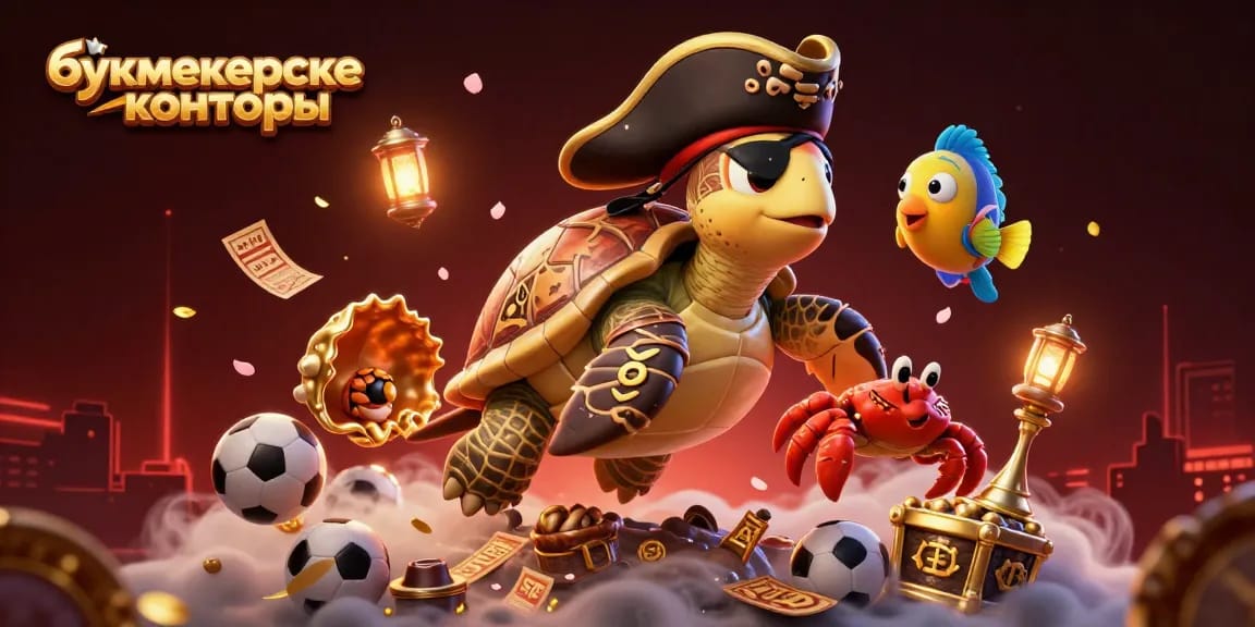 Bet on sports with leading букмекерские конторы in this vibrant underwater scene featuring cartoon characters.