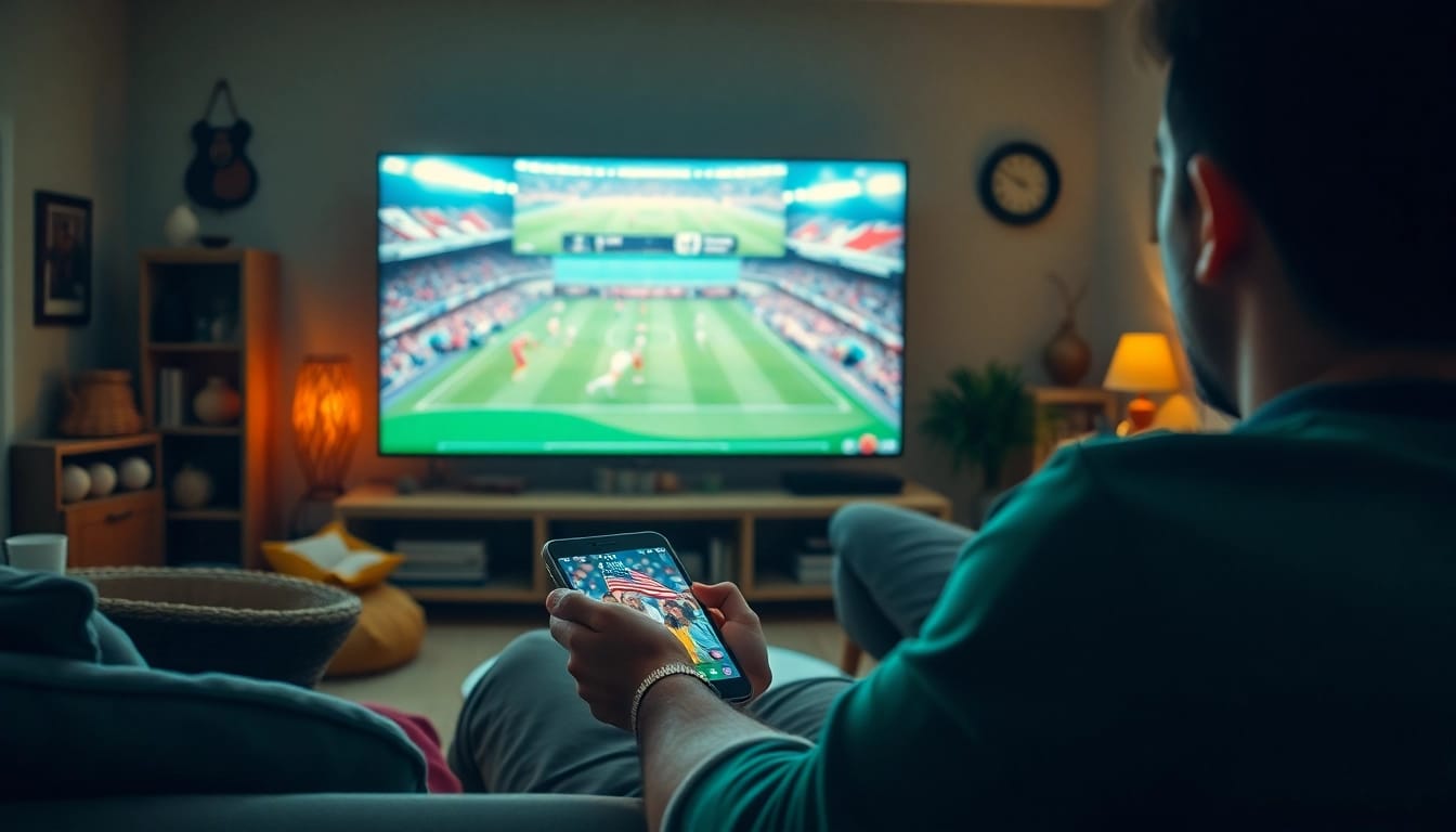 Socolive live streaming brings football fans together as they enjoy matches on digital devices in a cozy setting.