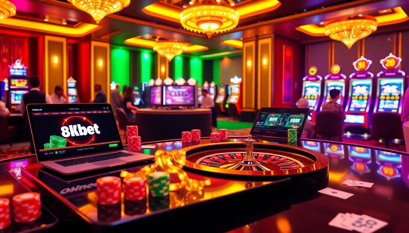 Experience the thrill of winning at 8kbet casino with dynamic gameplay and luxurious surroundings.