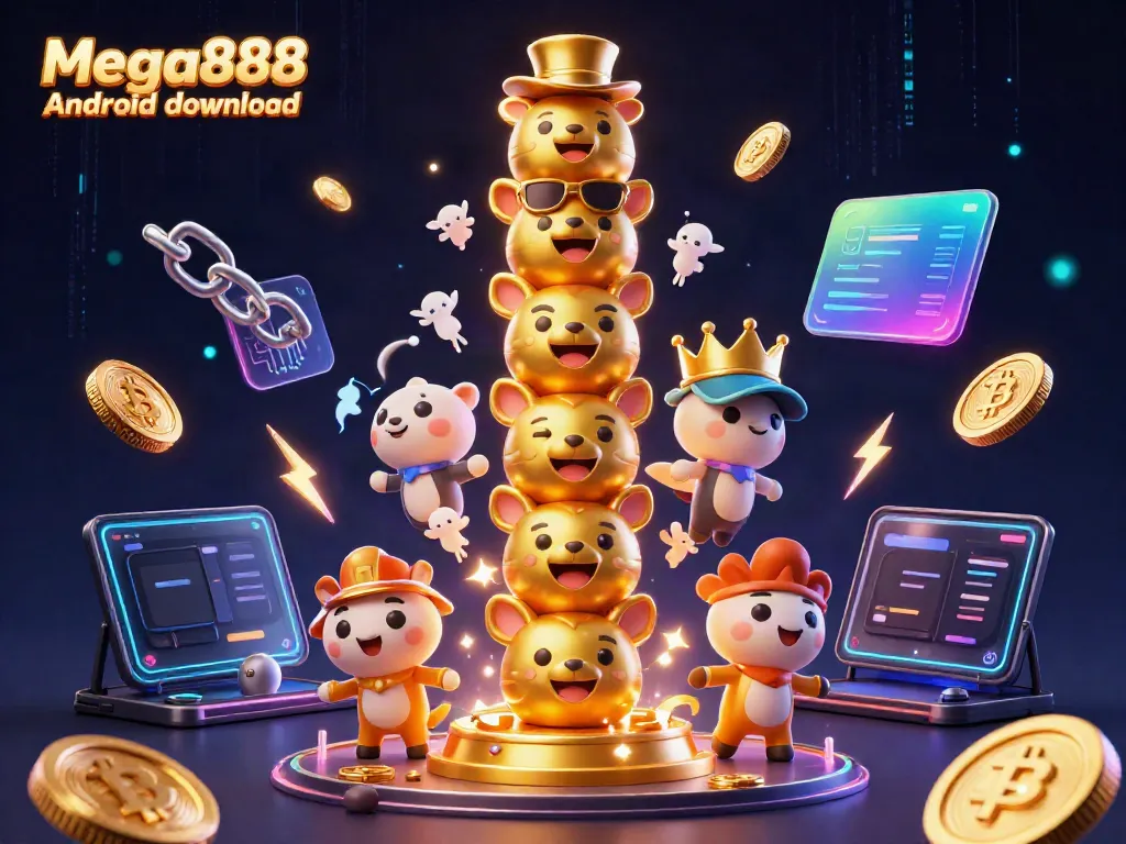 Install the Mega888 Android download with engaging 3D casino elements and vibrant visuals.