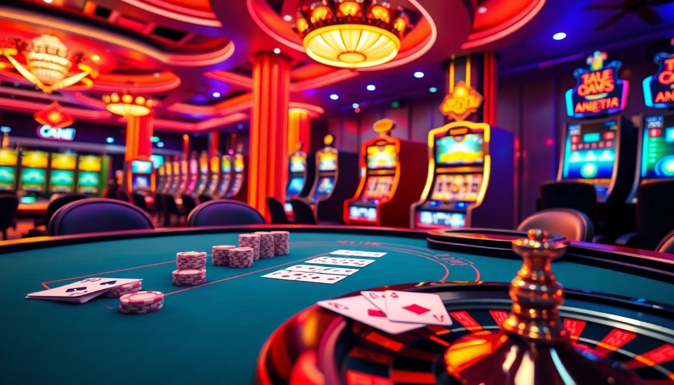 Experience the thrills of the hidden wiki at a luxurious casino table, immersed in vibrant gaming.